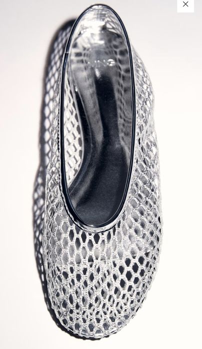 Взуття mango 42. Срібна сіточка