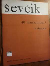 Nuty O.Ševčik 40 wariacji op.3 na skrzypce 1977 PWM