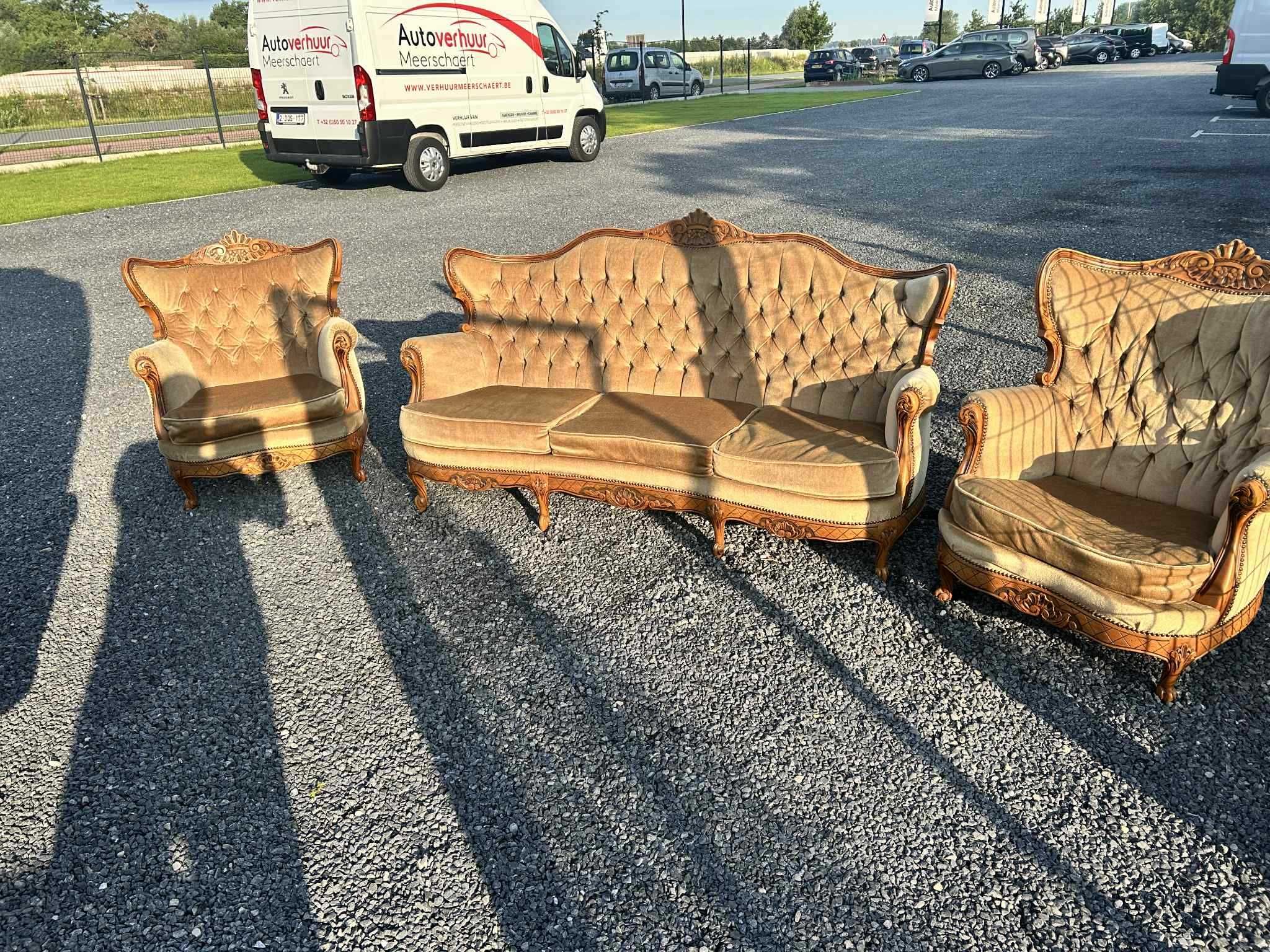 Piękna Sofa i 2 fotele LUDWIK XV!!! TANIO, komplet!!!113
