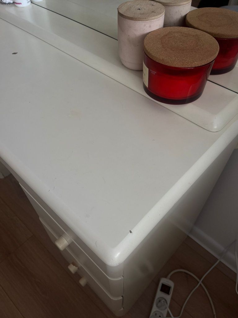 Oryginalna Toaletka z lustrem do renowacji lite drewno