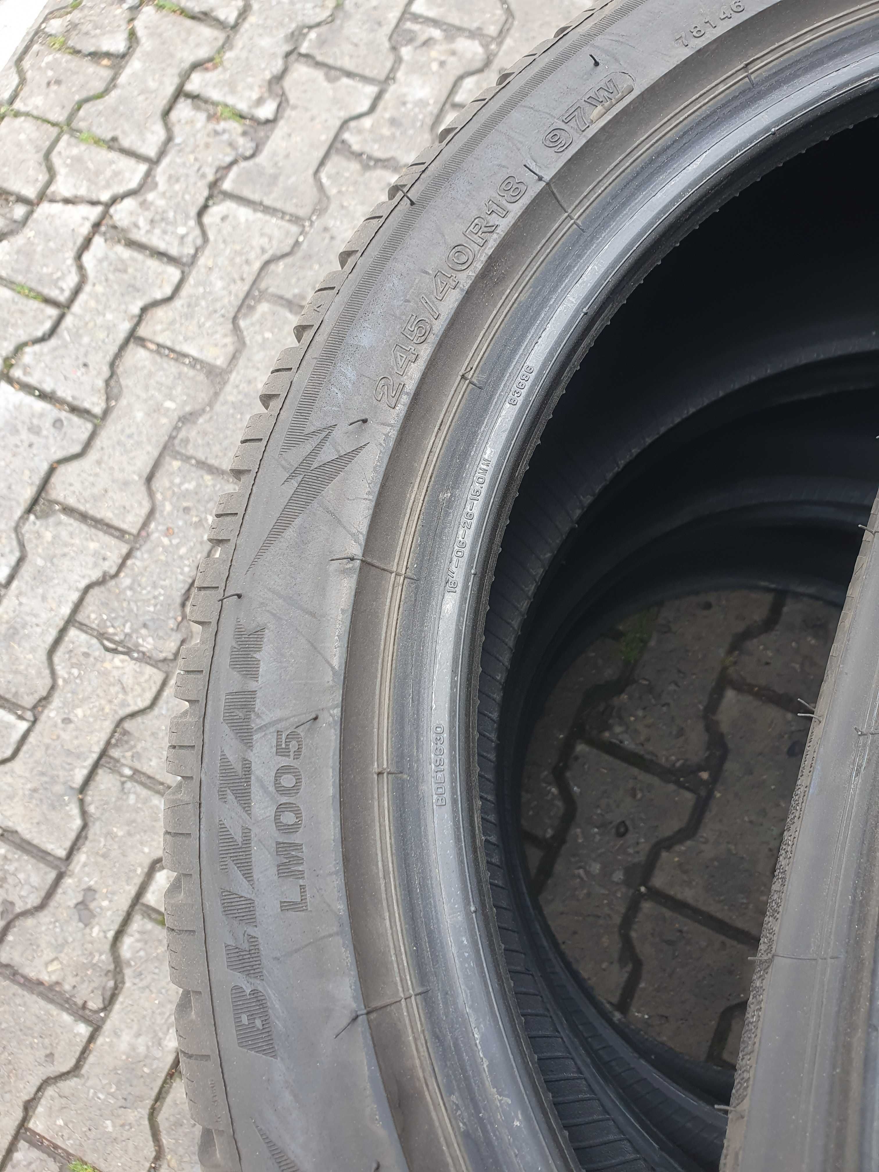 Opony zimowe 245/40/18 Bridgestone 2023r