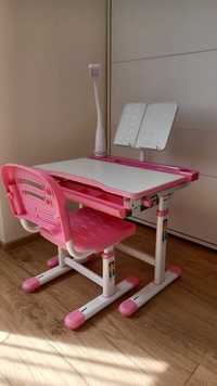 Biurko szkolne z krzesłem dla dziecka stół kreślarski