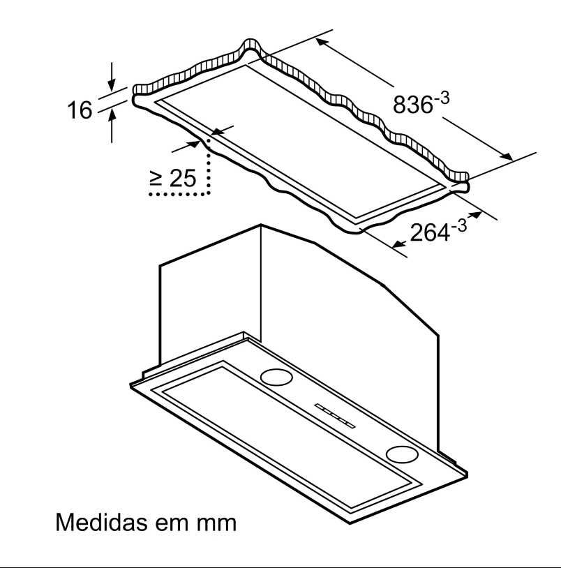 EXAUSTOR SIEMENS - LB89585M - iQ700 integrável 86 cm Vidro branco