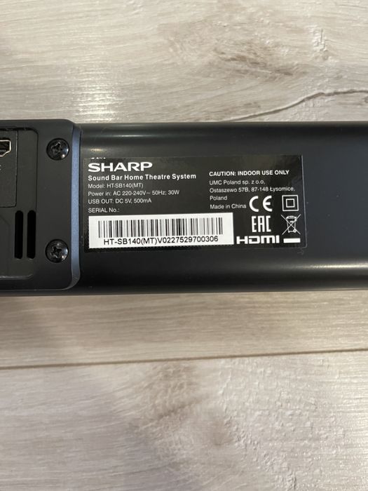 Sharp sound bar ht-sb 140
