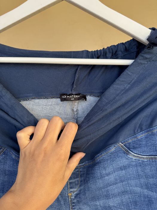 Сині джинси для вагітних розмір 42