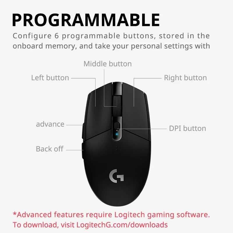 Logitech G304 bezprzewodowa gra na mysz e-sports