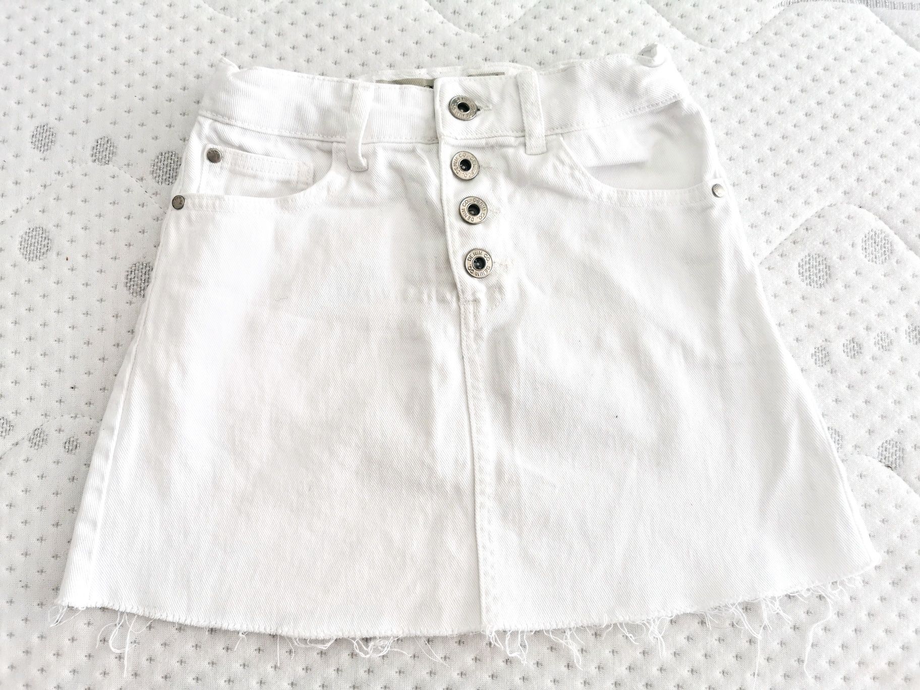 Spódniczka biały Jeansy 7-8 lat -128 cm  Denim Co