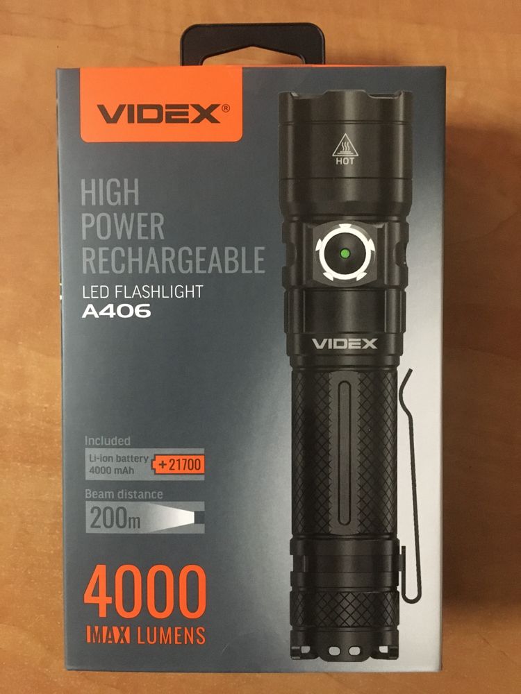 Фонарик videx a406