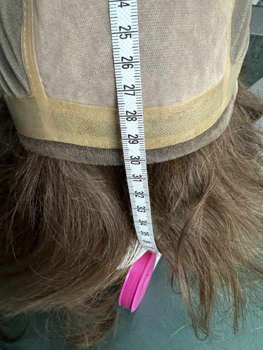 Peruka medyczna human hair naturalne. Jasny szatyn