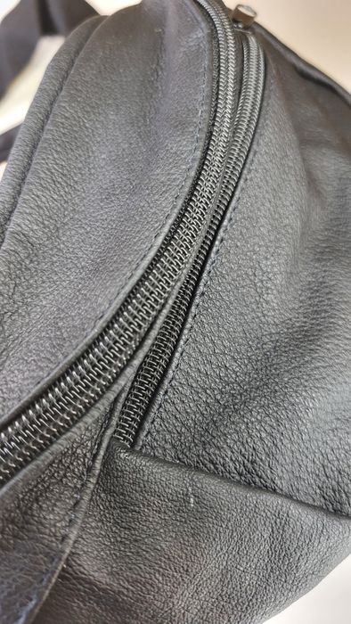 Шкіряна бананка, сумка з натуральної шкіри барсетка на пояс на плече