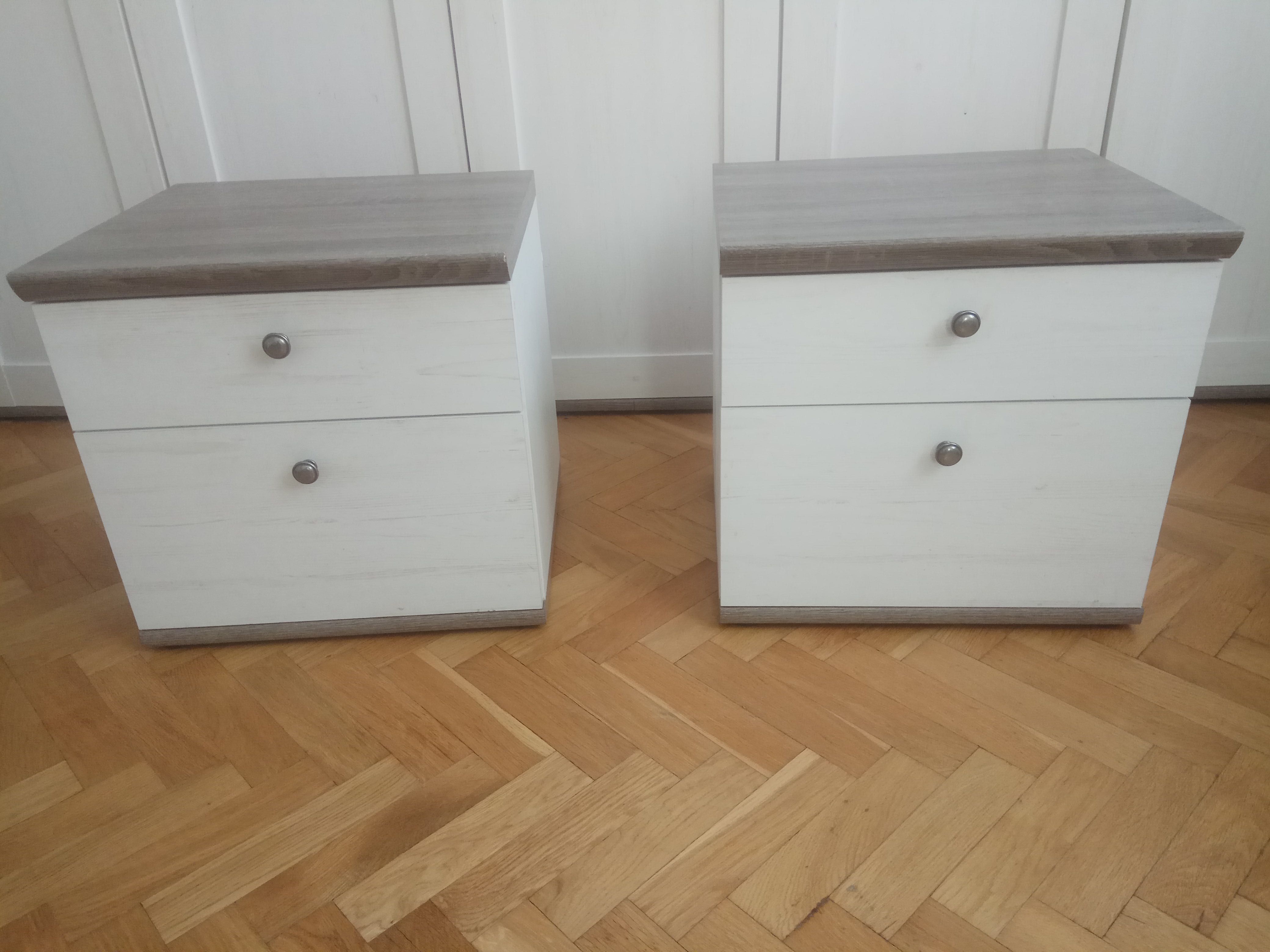 Meble BRW do sypialni skandynawskie Szafa, łóżko, komoda,stoliki nocne