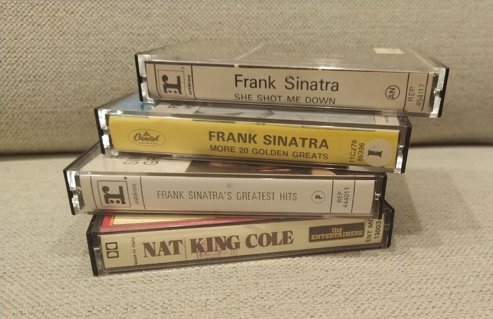 Conjunto de 4 cassetes - Frank Sinatra e Nat King Cole
