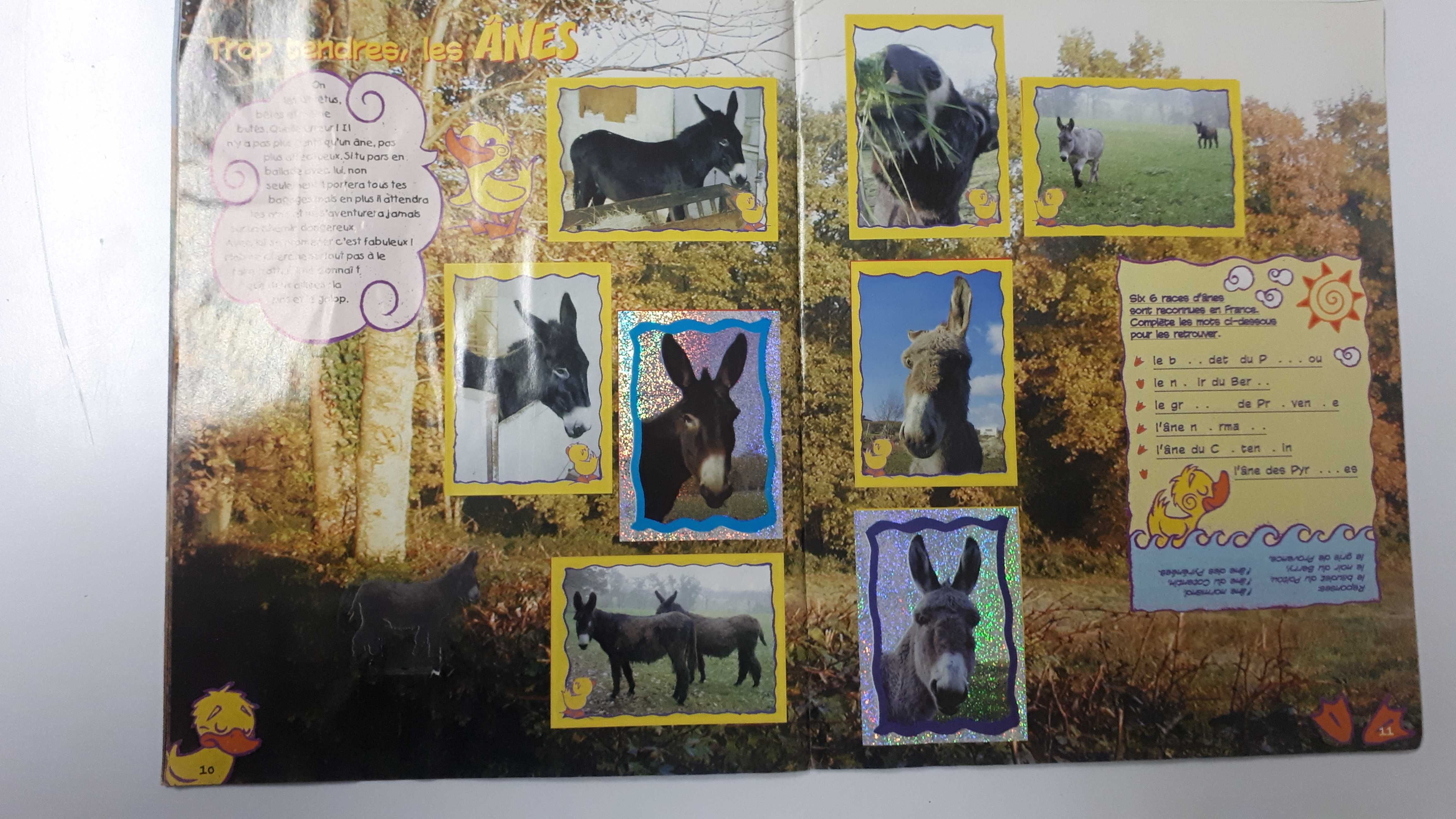 Caderneta de cromos Les Animaux de la Ferme