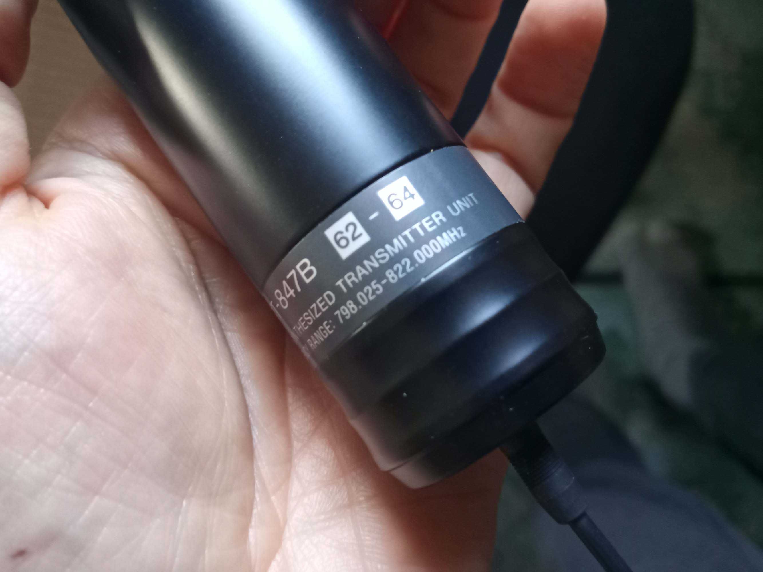The Sony WRT-847B(62) is a high-quality, hand-held UHF transmitter