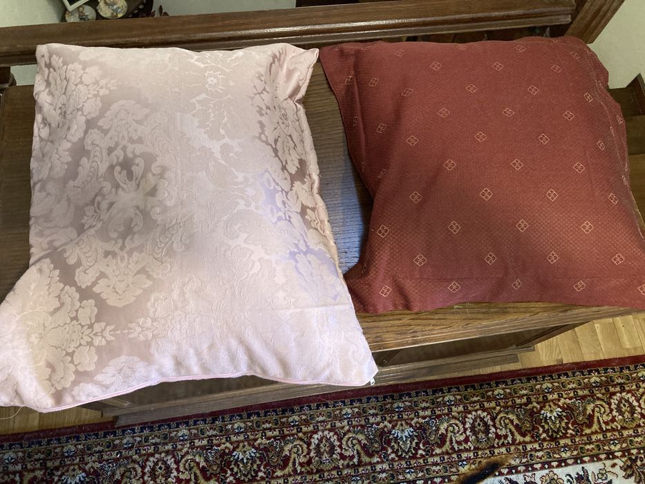 Par Almofadas decorativas pintadas a mao