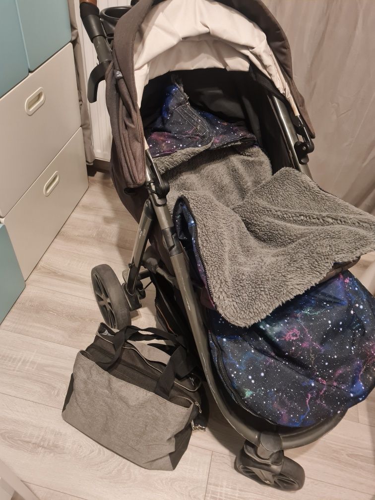 Wózek spacerowy Joie Mytrax Signature Flex plus torba i ciepły śpiwór
