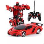 Auto Robot Transformers 2w1 Pilot R/C czerwony. Leantoys