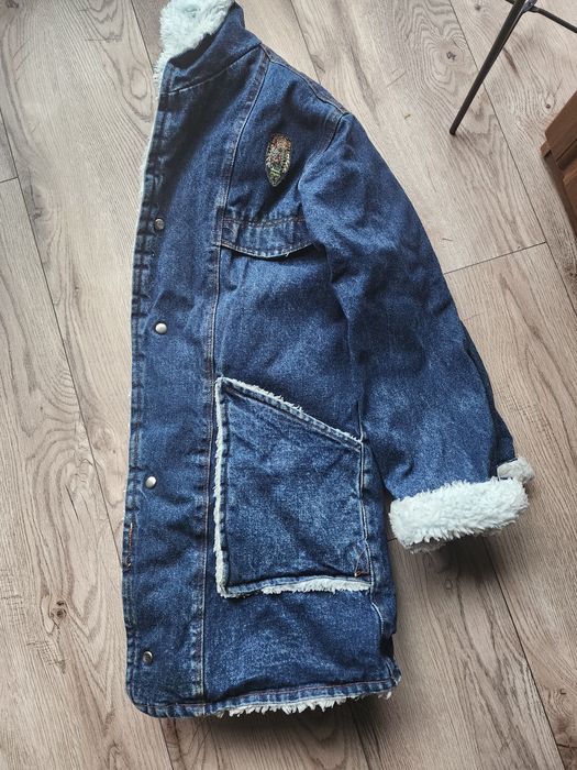 Джинсова зимова куртка
