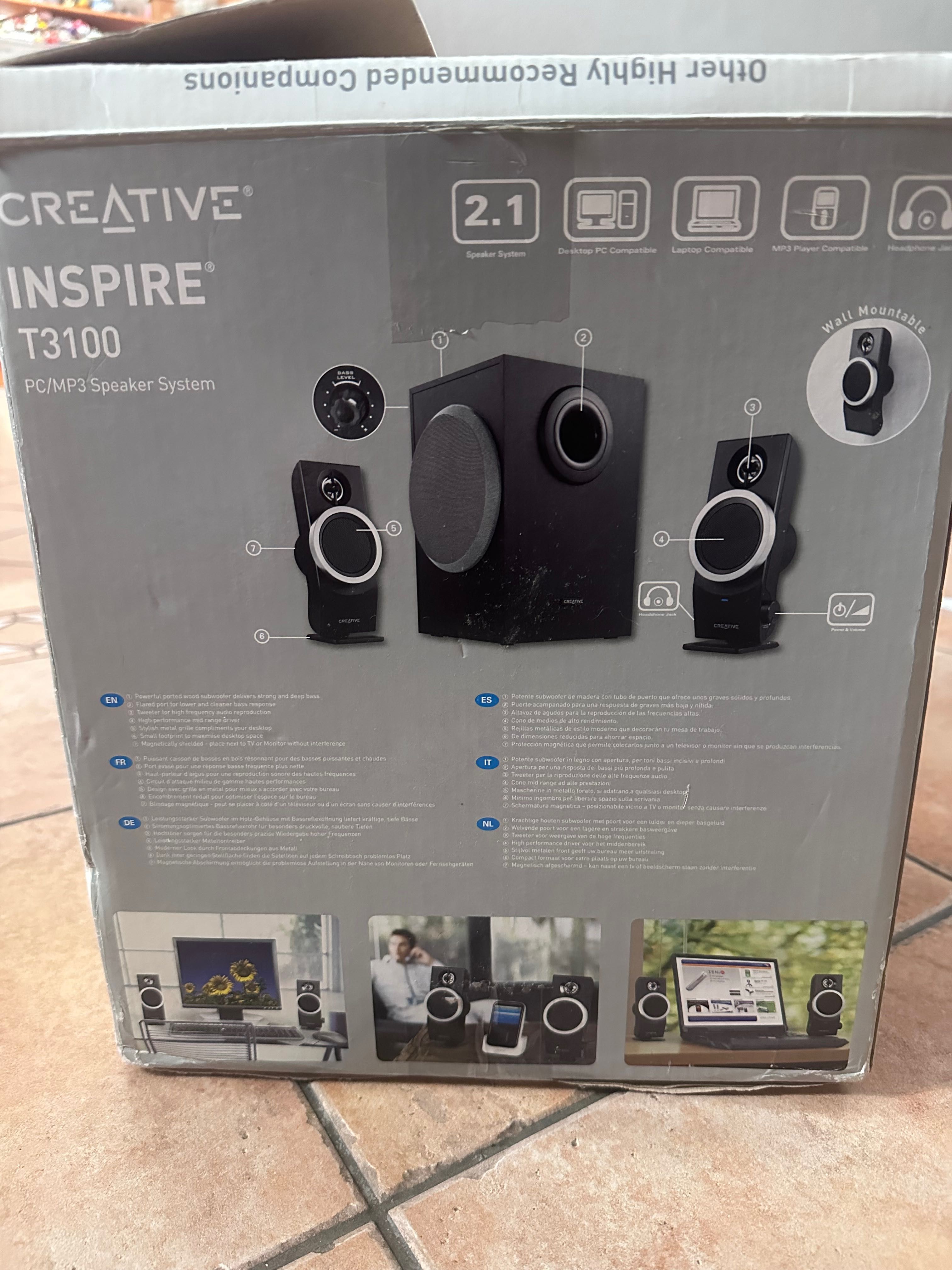 Vendo colunas Creative Inspire T3100