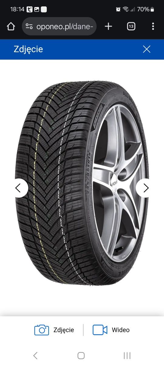 Opony całoroczne 185 65 R14 86H