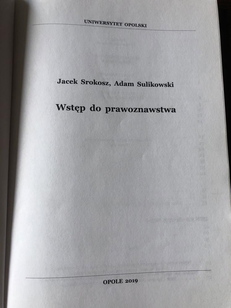 Wstęp do prawoznawstwa Srokosz, Sulikowski