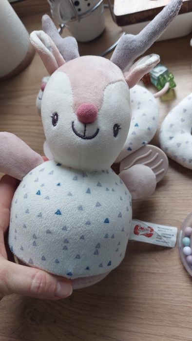 Smiki grzechotki, gryzak, wańka wstańka, renifer Oliwia