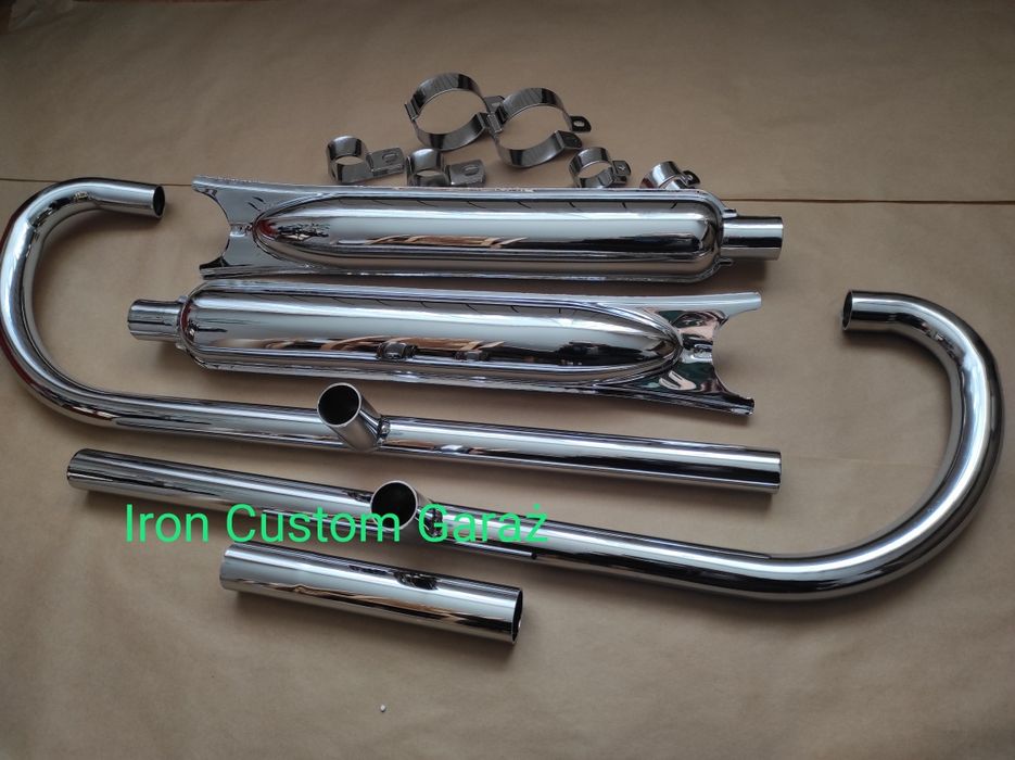 Układ wydechowy PREMIUM! tłumiki kolana K750 M72 Ural iż 49 350