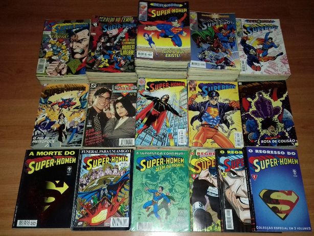 Banda Desenhada de Homem-Aranha, Super-Homem, Batman e outros.