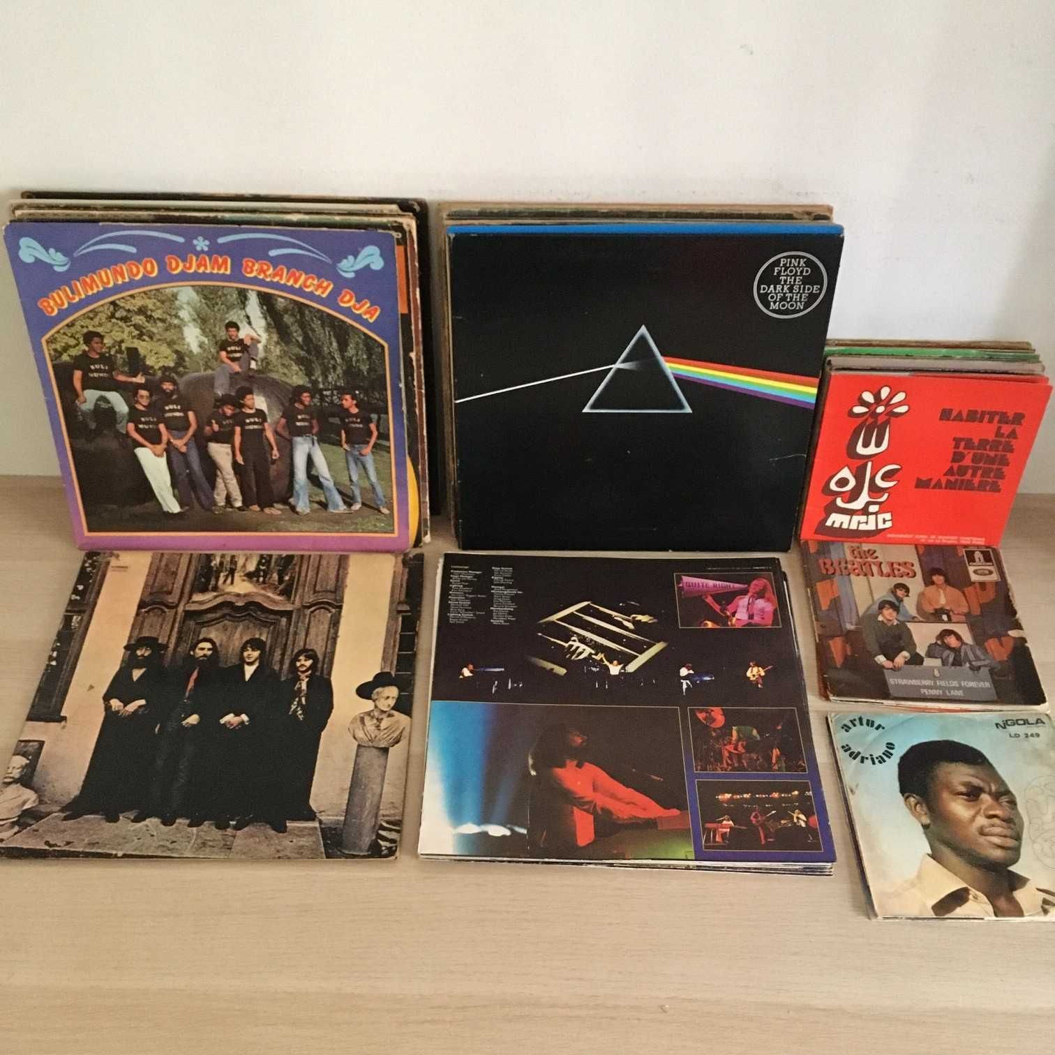 Lote de 90 capas discos de vinil - LPs singles capas interiores