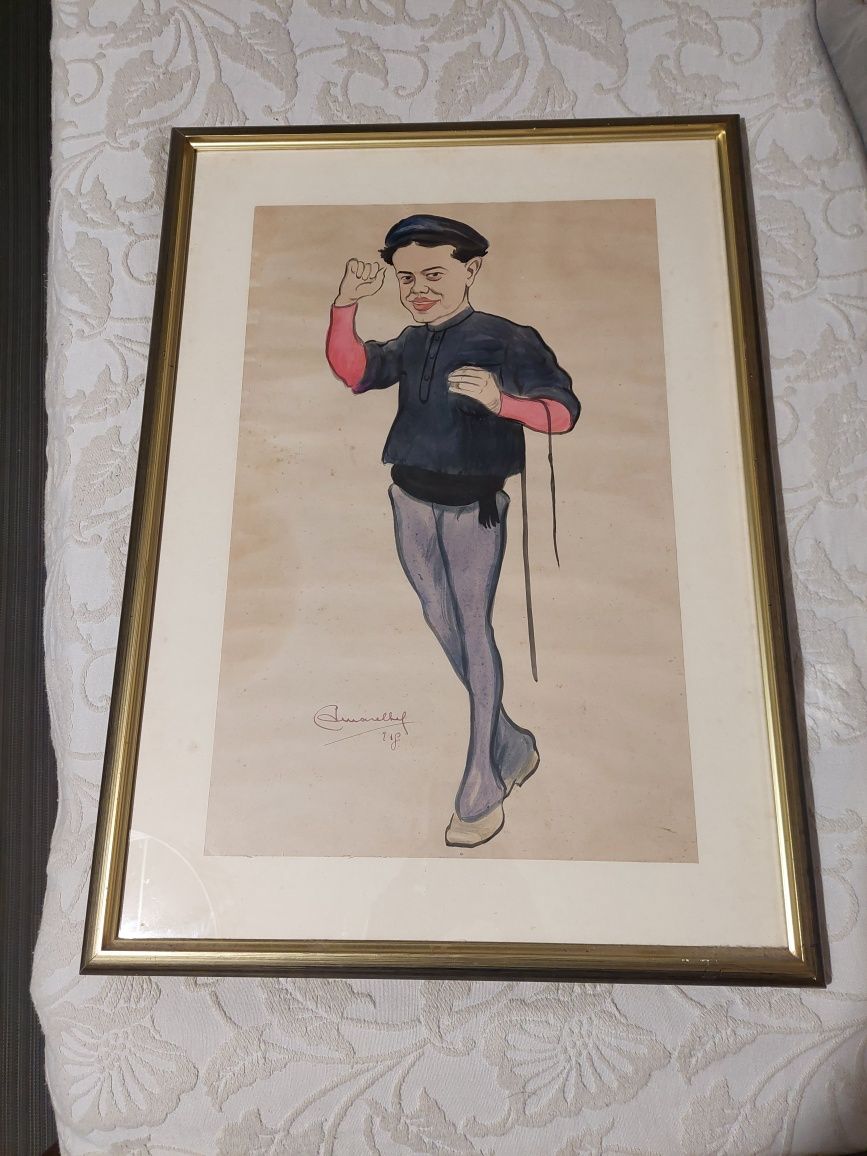 Grande quadro amarelhe