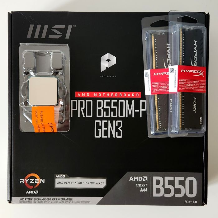 Нові‼️комплекти AM4 MSI GIGABYTE B550M ELITE Ryzen 5 5500 7 5700X