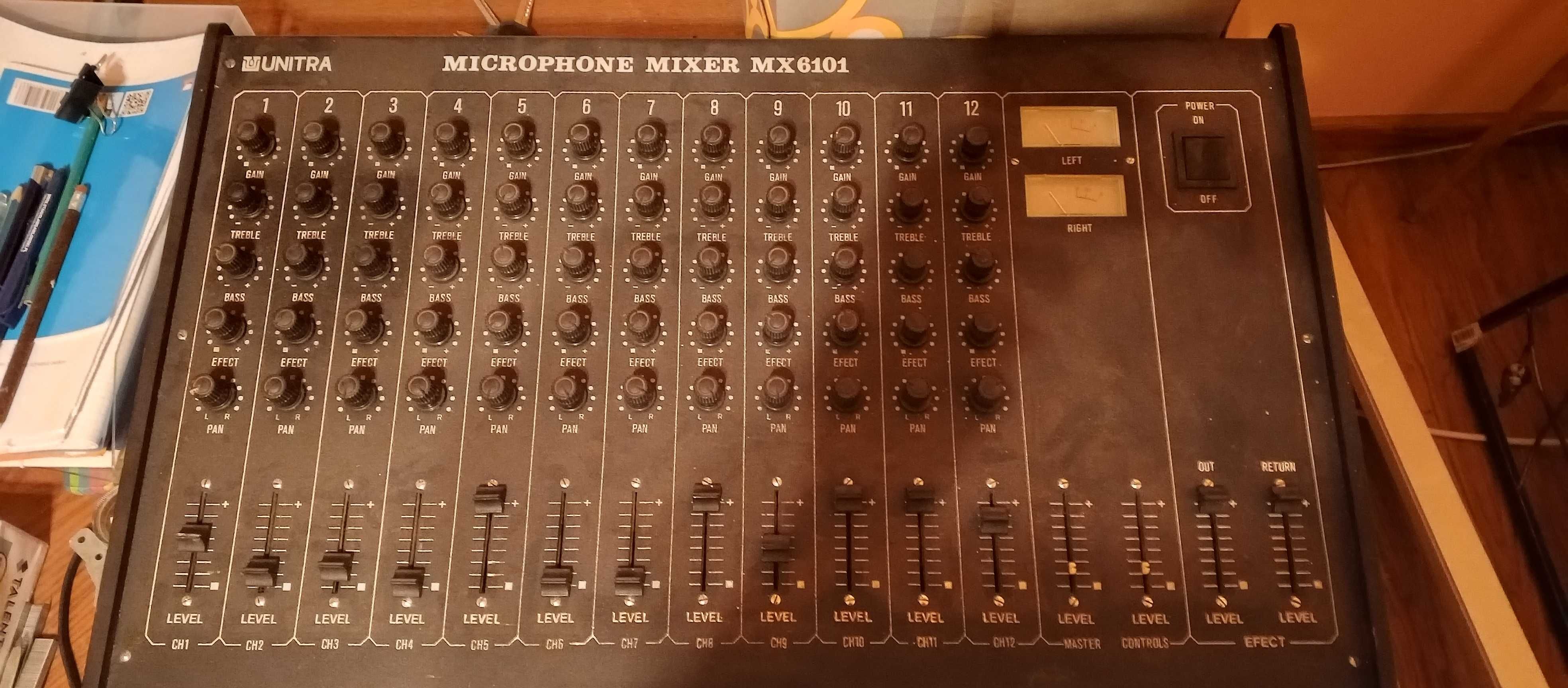 Mixer - Unitra Microphone MX6101 - antyk