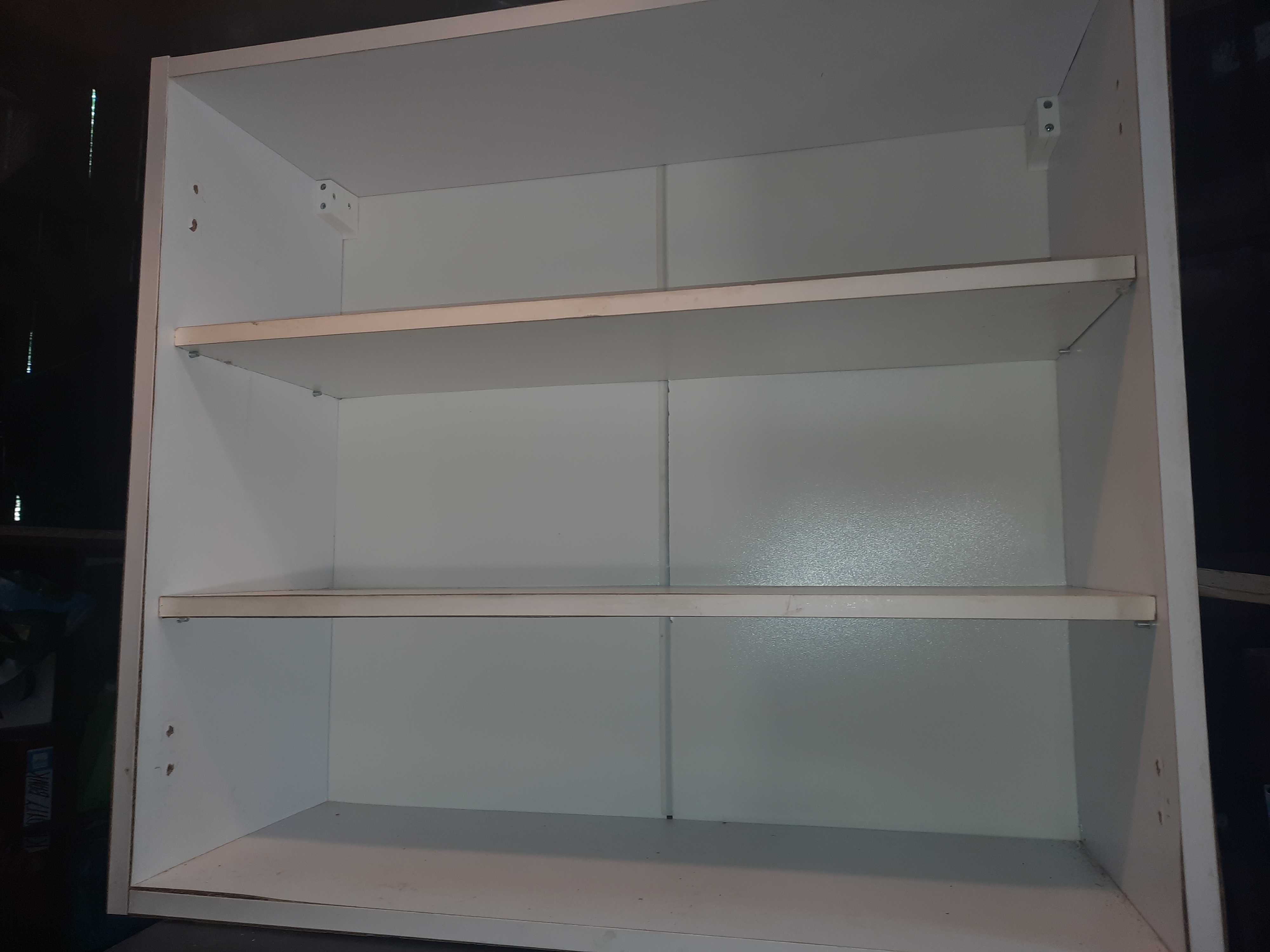 2 x szafka kuchenna biała górna wisząca meble kuchenne białe łazienki