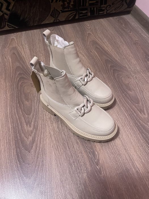 Челсі шкіряні на резиновій підошві