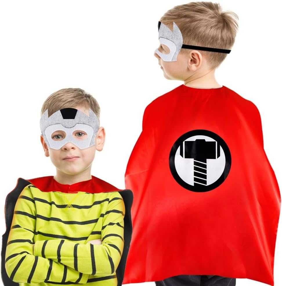 Дитячий карнавальний костюм плащ і маска супергерої Марвел 2-6 років