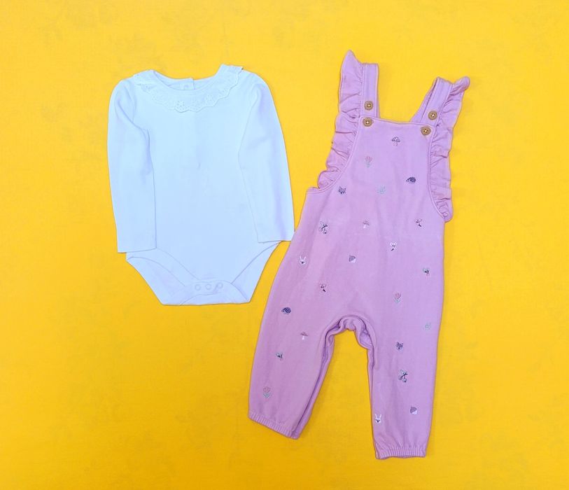 Набір одягу для дівчинки 9-12 міс. (74-80 см). Ціна за набір.