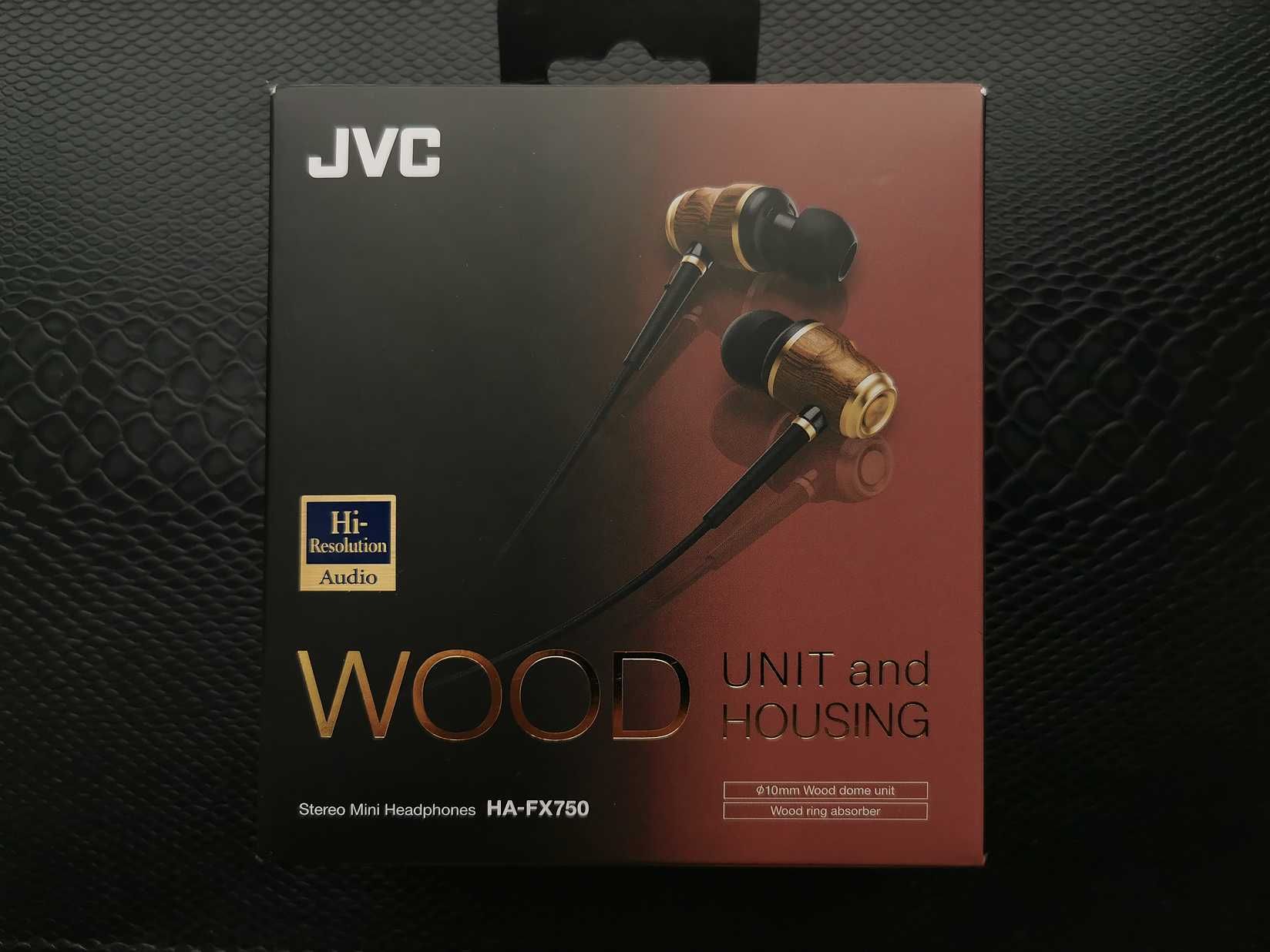 Наушники с деревянными драйверами JVC HA-FX750 (Wood Cone)