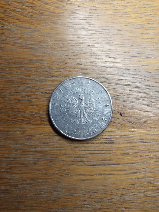 Srebrna moneta 10zł Józef Piłsudski 1935r