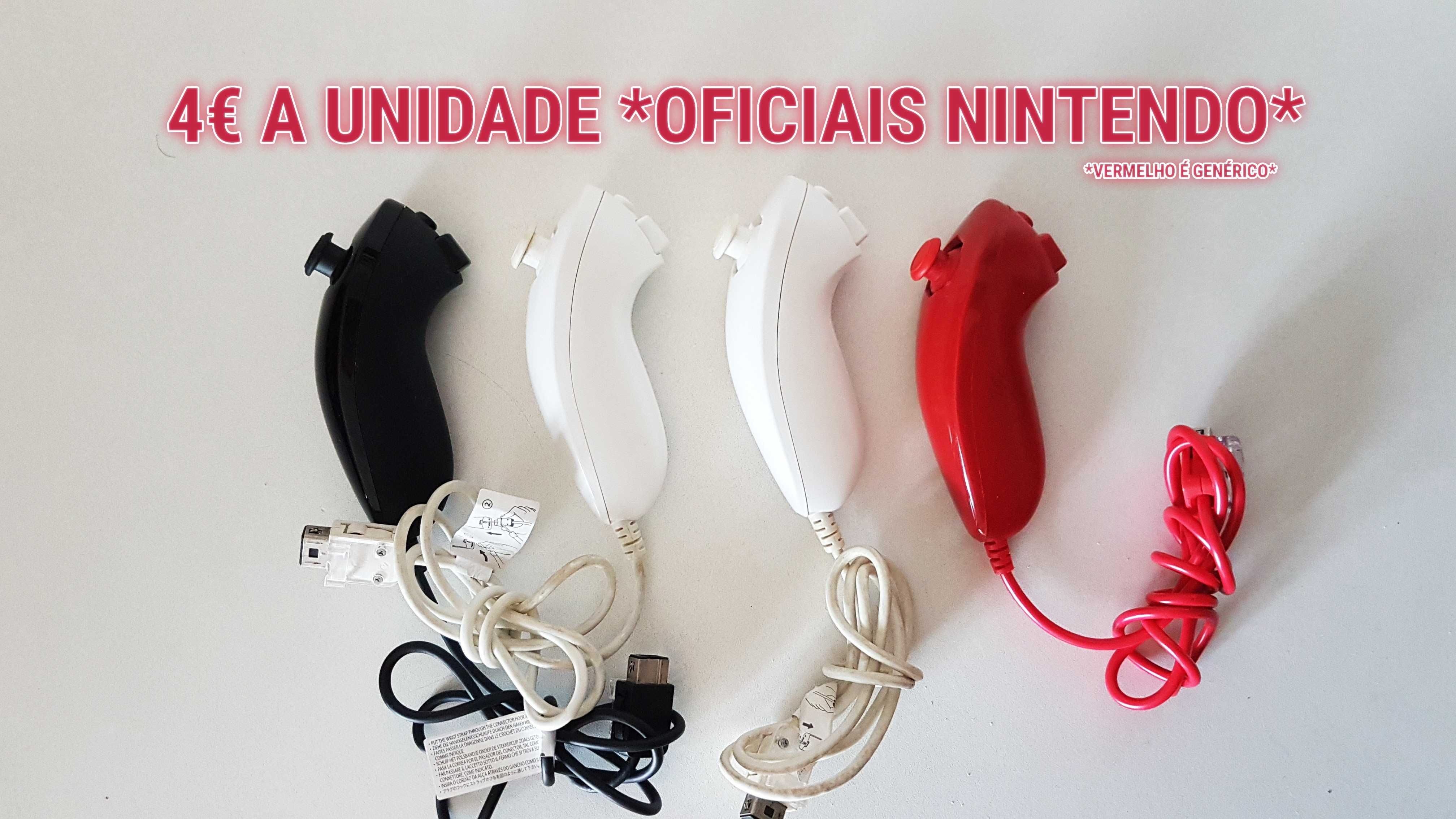 4 Nintendo Wii Nunchuk | Joystick | *Funcionais/Originais*