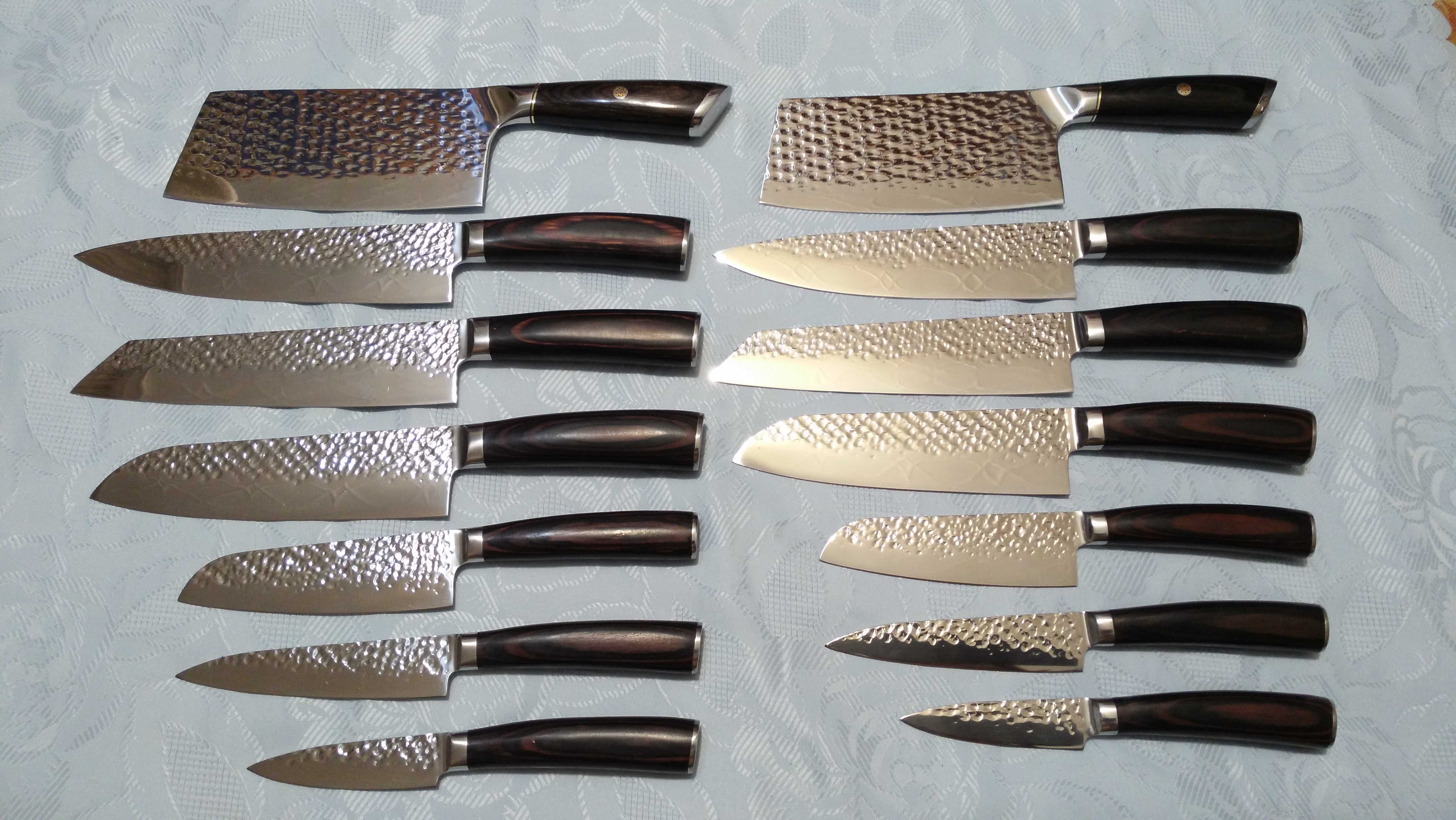 Профессиональные кухонные ножи (сталь 440С, 58-60 HRC единиц твердости