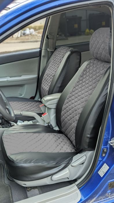 Солідні авточохли Premium якість еко шкіра + алькантара