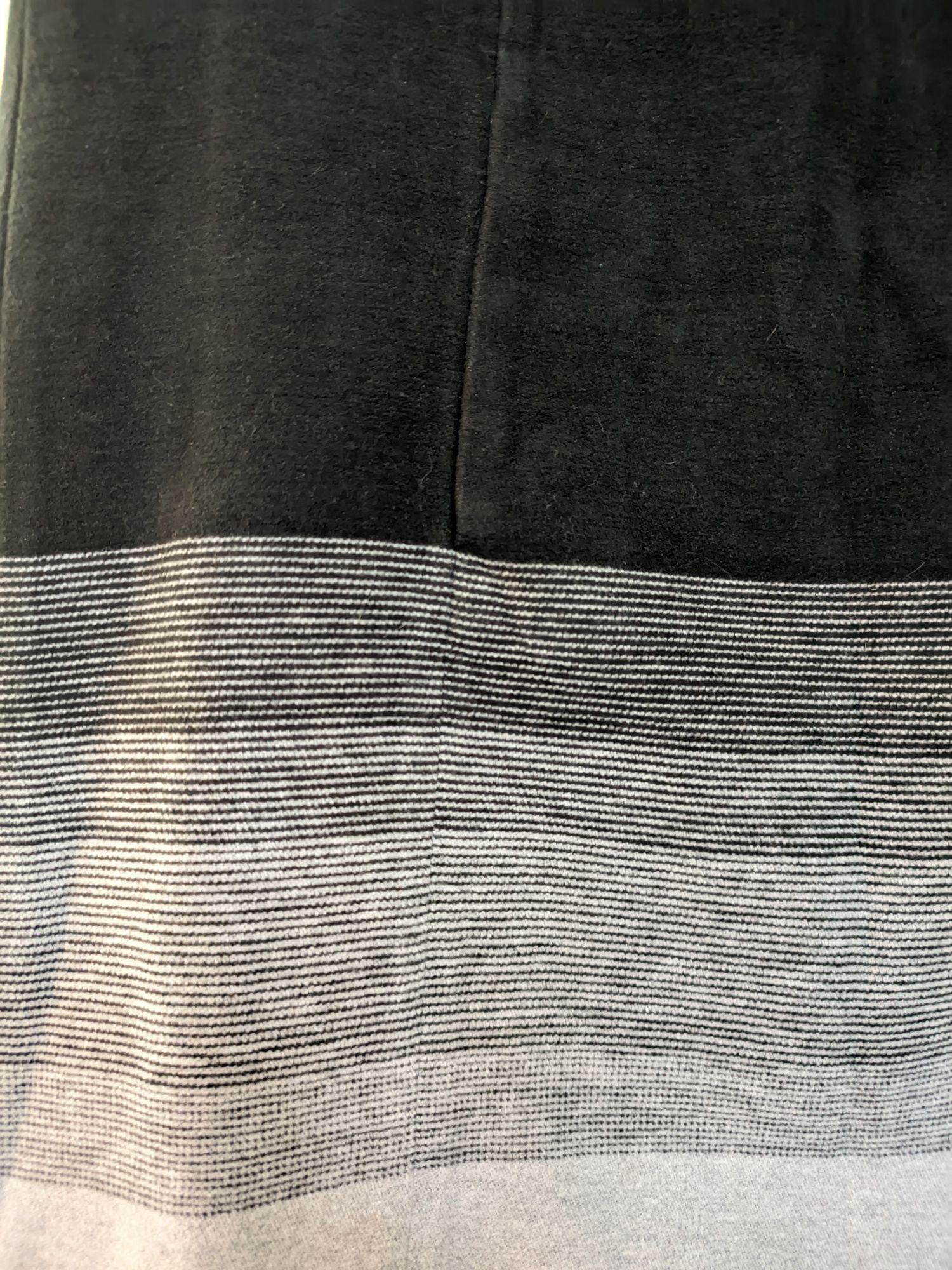 Vestido (inverno) degradê preto e cinzento - Zara