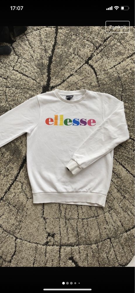 Biała bluza ellesse 152-158