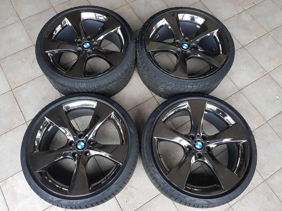 Koła Felgi BMW 5 GT f07 7 F01 8,5x21 10x21 5x120 ciemny CHROM opony