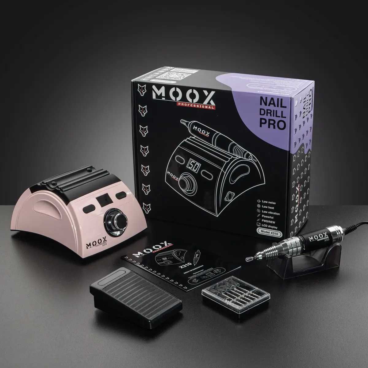 Фрезер для манікюру і педикюру MOOX X310 50 000 об / хв 70W Рожевий