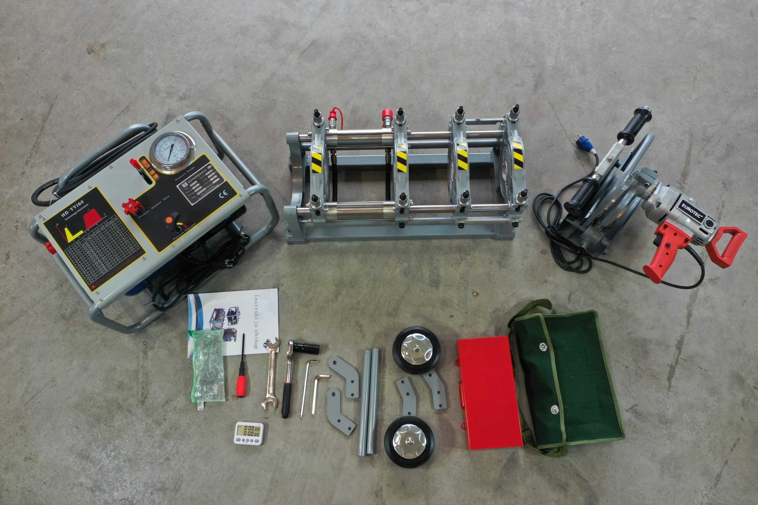 Máquina de soldar topo a topo hidráulica HD-YY 160