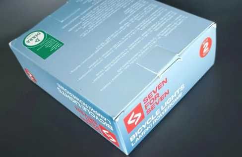 Lampki rowerowe - przednia oko "gogle", prostokątna tylna