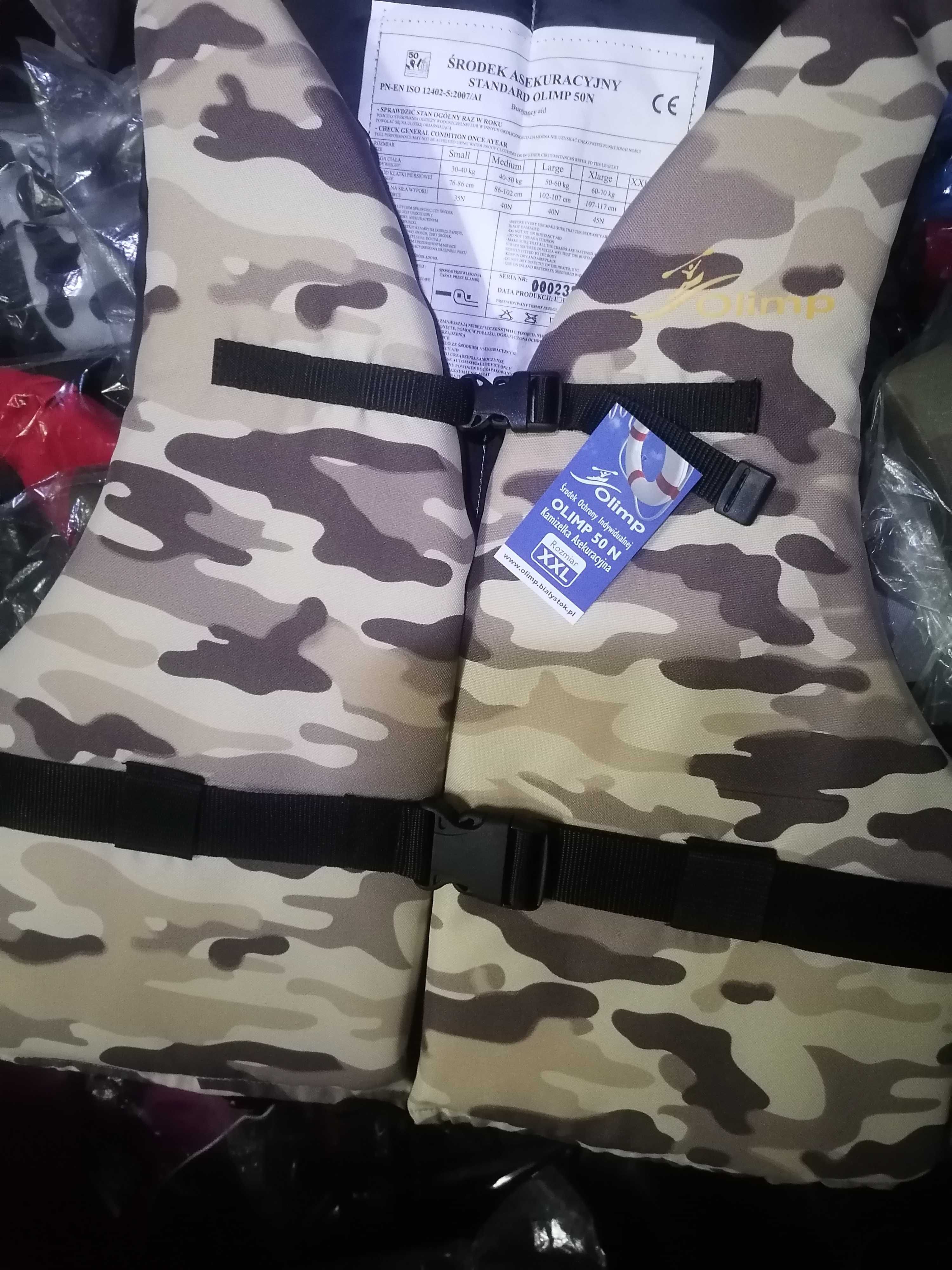 Kamizelka asekuracyjna XXL czarno pomaranczowa
