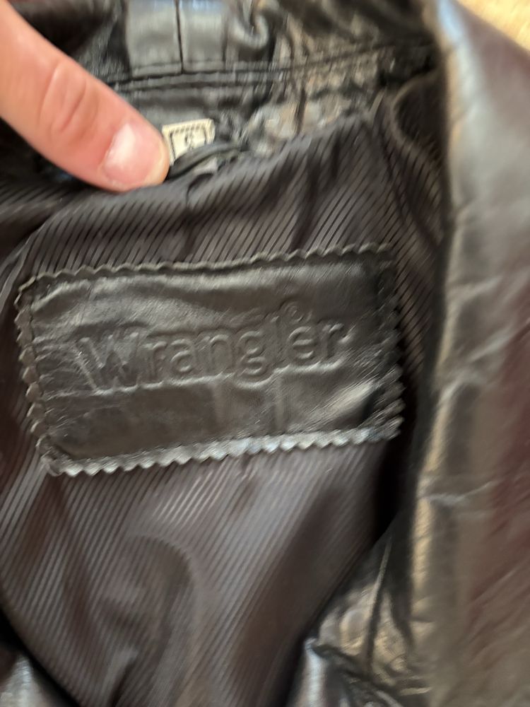 Кожана куртка Wrangler original авіатор пілот бомбер avirex