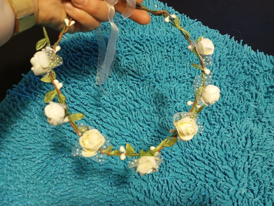 Coroa de flores  para cabelo